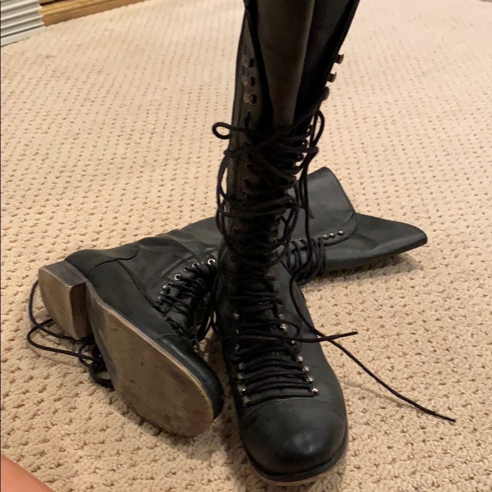 Madden Girl Steve Madden tall combat boots